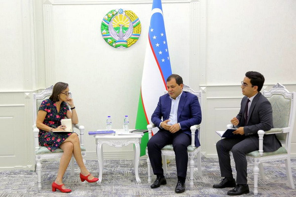 A meeting takes place with the head of the delegation of the European Union in Uzbekistan A meeting takes place with the head of the delegation of the European Union in Uzbekistan