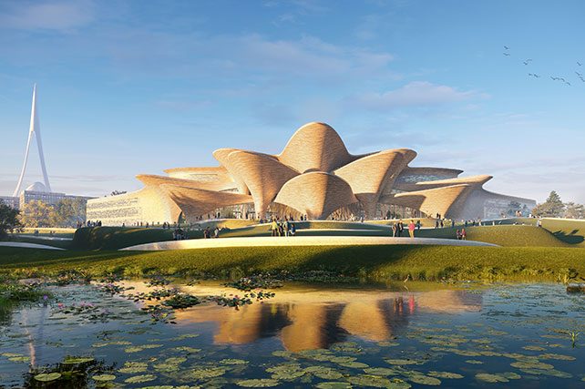 Zaha Hadid designs the Alisher Navoi International Research Center