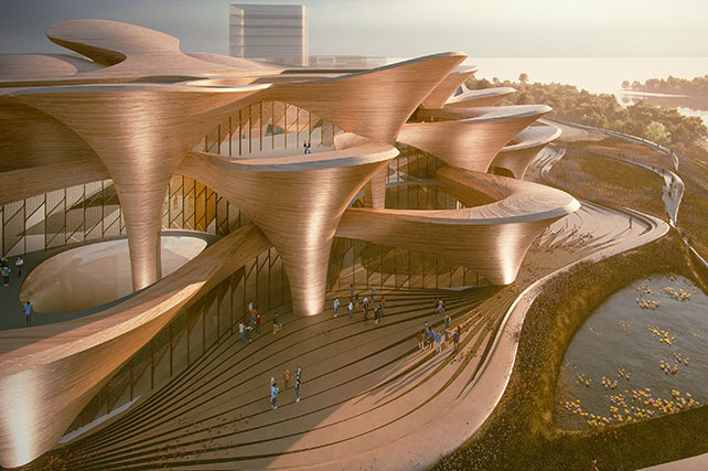 Zaha Hadid designs the Alisher Navoi International Research Center