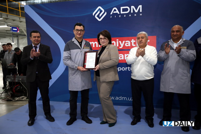 ADM Jizzakh receives ISO 9001:2015 international certification