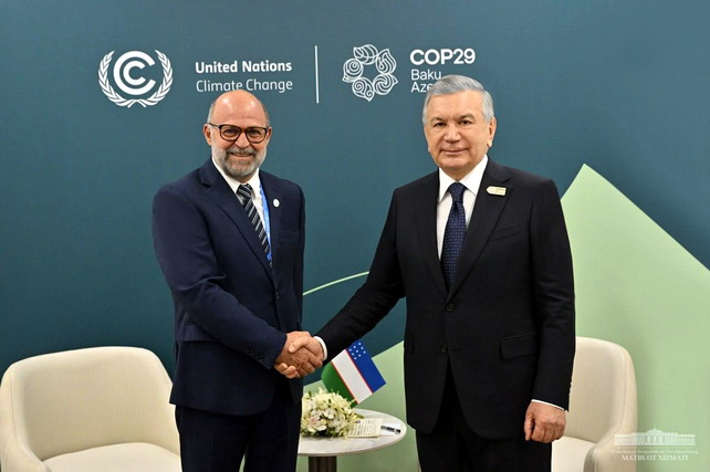 O‘zbekiston Prezidenti Global ekologik fond bilan hamkorlikni mustahkamlash muhimligini ta’kidladi O‘zbekiston Prezidenti Global ekologik fond bilan hamkorlikni mustahkamlash muhimligini ta’kidladi